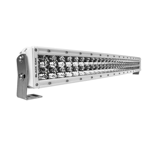 Black Oak Pro Series 3.0 Curved Double Row 30" LED Light Bar - Combo Optics - White Housing - Skoutley Outdoors LLC