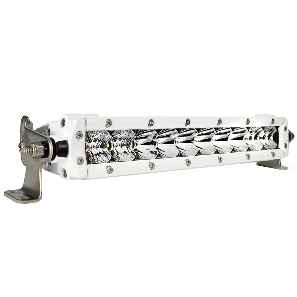 Black Oak Pro Series 3.0 Single Row 10" LED Light Bar - Combo Optics - White Housing - Skoutley Outdoors LLC