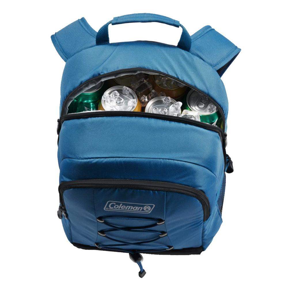 Coleman CHILLER™ 28-Can Soft-Sided Backpack Cooler - Deep Ocean - Skoutley Outdoors LLC