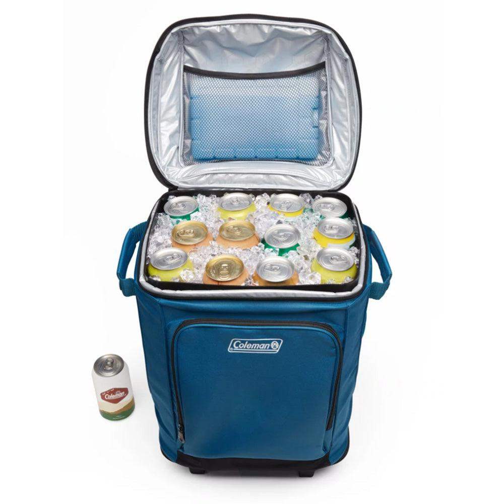 Coleman CHILLER™ 42-Can Soft-Sided Portable Cooler w/Wheels - Deep Ocean - Skoutley Outdoors LLC