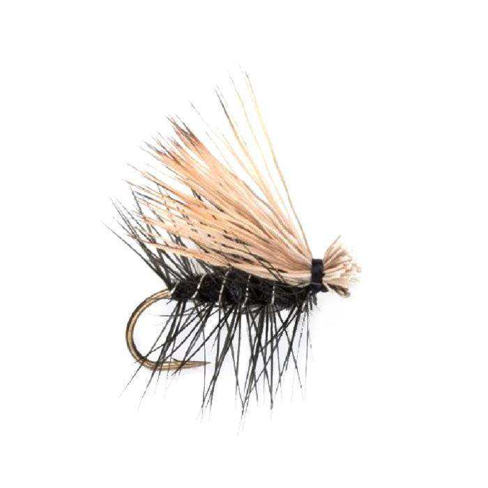 Black Elk Hair Caddis Classic Trout Dry Fly - Set of 6 Flies Size 18 - Skoutley Outdoors LLC