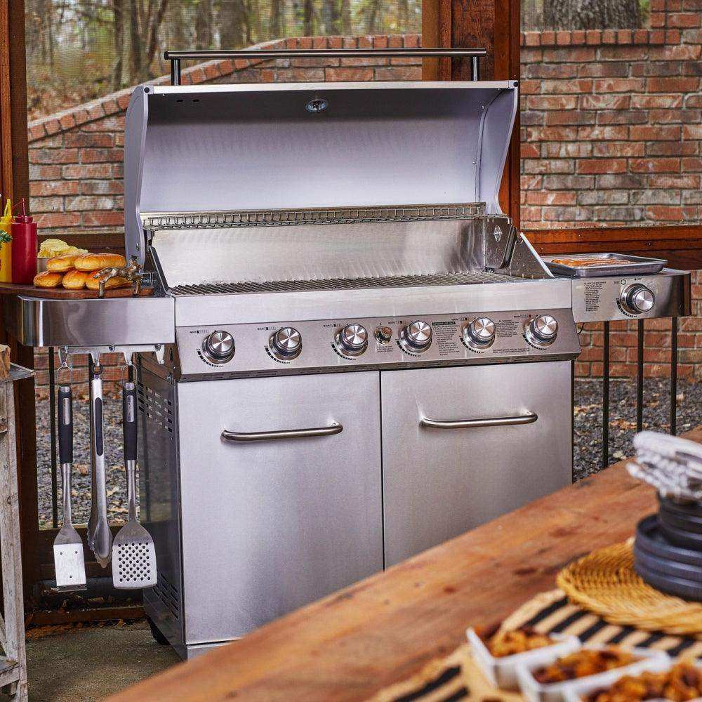 77352 | Full Stainless Propane Gas Grill - Skoutley Outdoors LLC