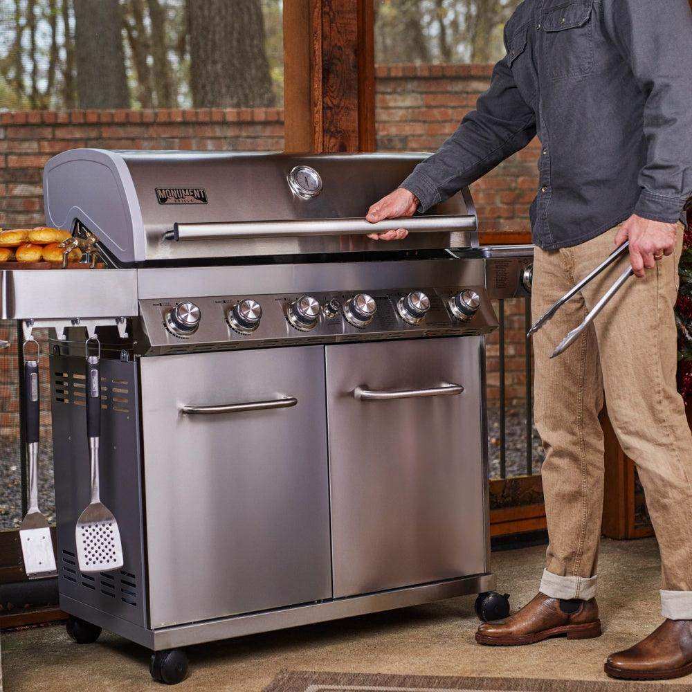 77352 | Full Stainless Propane Gas Grill - Skoutley Outdoors LLC