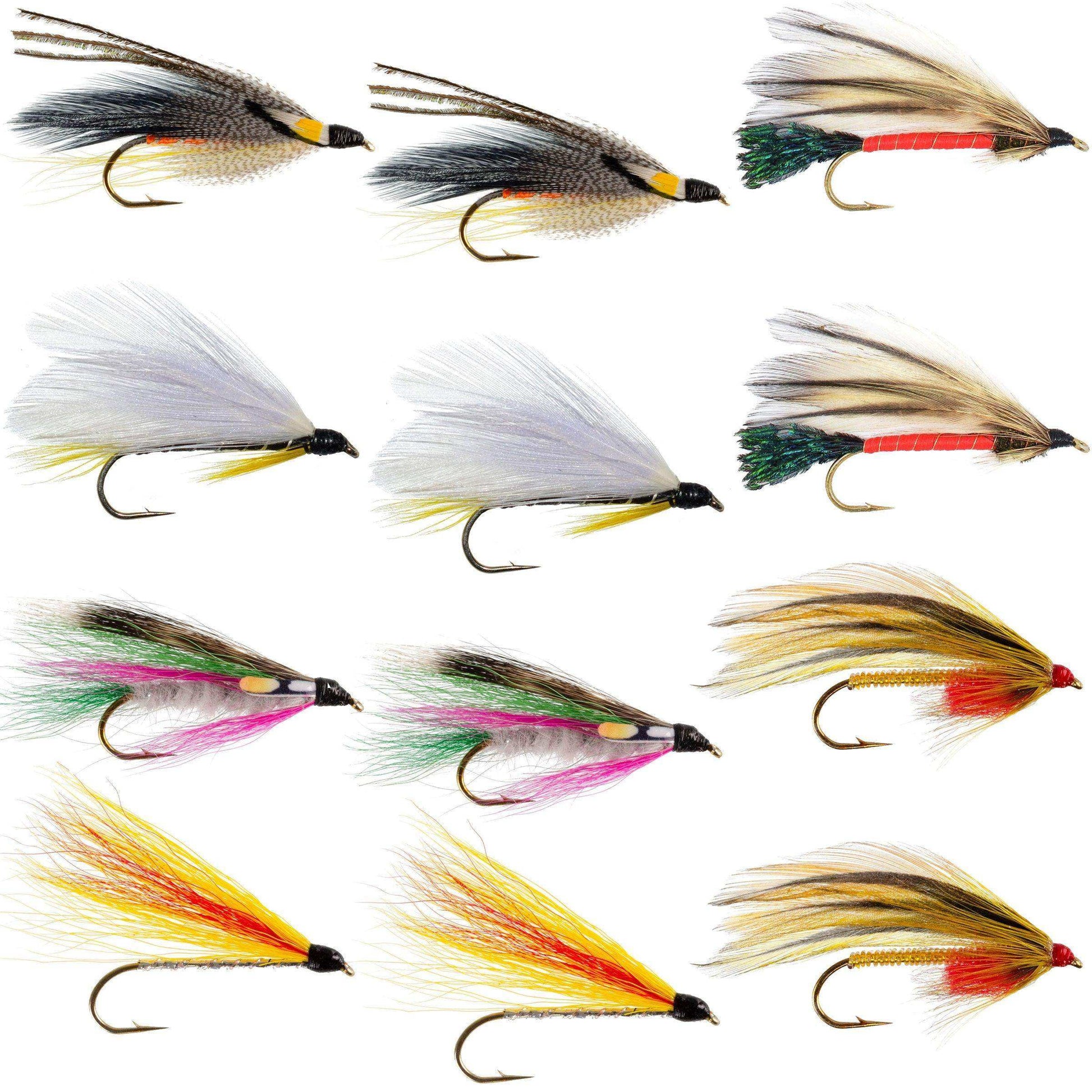 Classic Streamers Fly Fishing Flies Collection - Assortment of 12 Trout Wet Fly Streamer Flies - Hook Size 4 - Skoutley Outdoors LLC