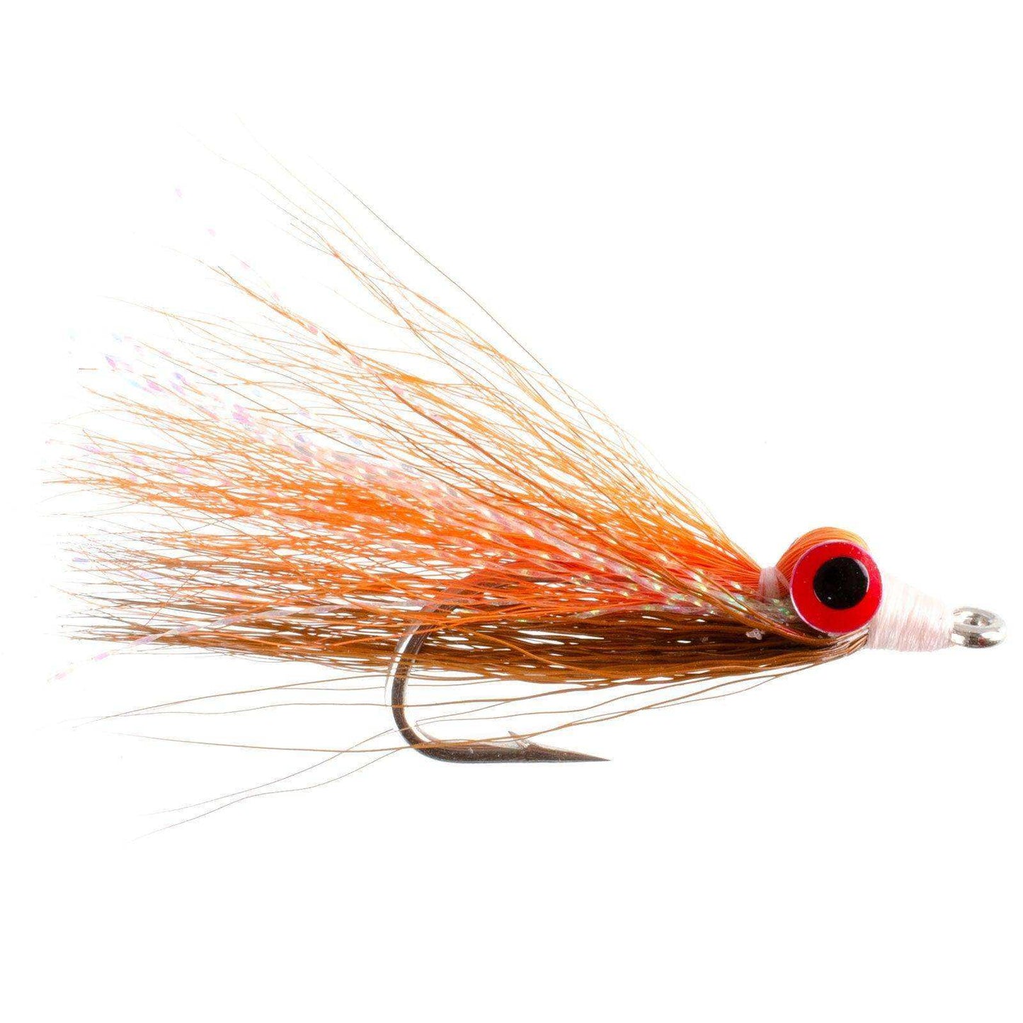 Clousers Deep Minnow Brown Orange Sunfish - Streamer Fly Fishing Flies - 4 Saltwater and Bass Flies - Hook Size 1/0 - Skoutley Outdoors LLC