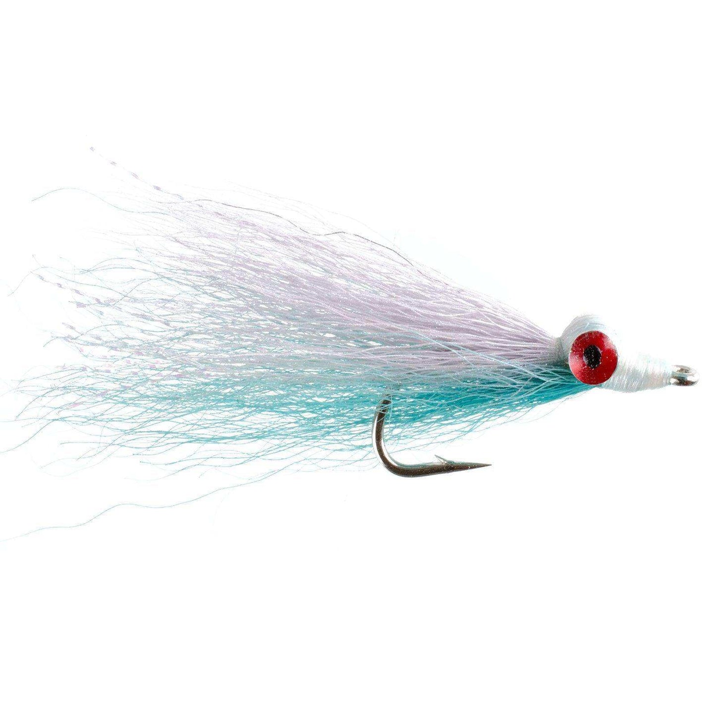 Clousers Deep Minnow Blue White - Streamer Fly Fishing Flies - 4 Saltwater and Bass Flies - Hook Size 1/0 - Skoutley Outdoors LLC