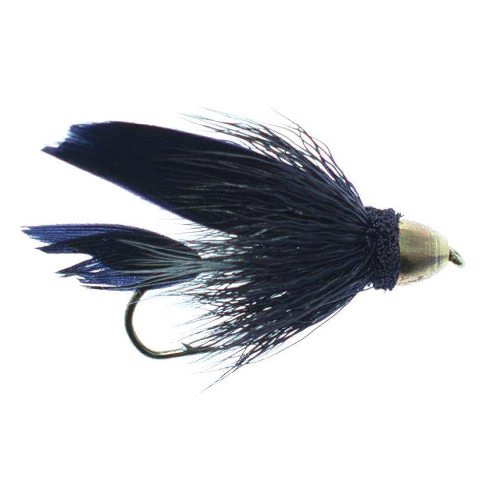 Cone Head Black Muddler Minnow Fly Fishing Flies - Classic Streamers - Set of 4 Flies Hook Size 8 - Skoutley Outdoors LLC