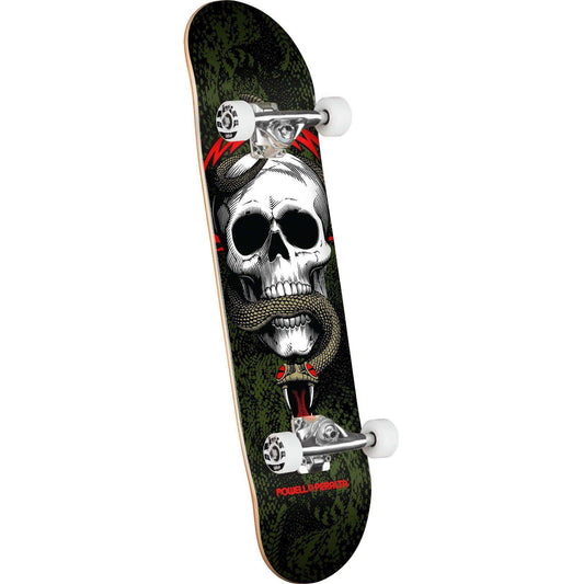 Powell Peralta Skull & Snake Birch Skateboard Complete - 8.25″ Black/Green - Skoutley Outdoors LLC