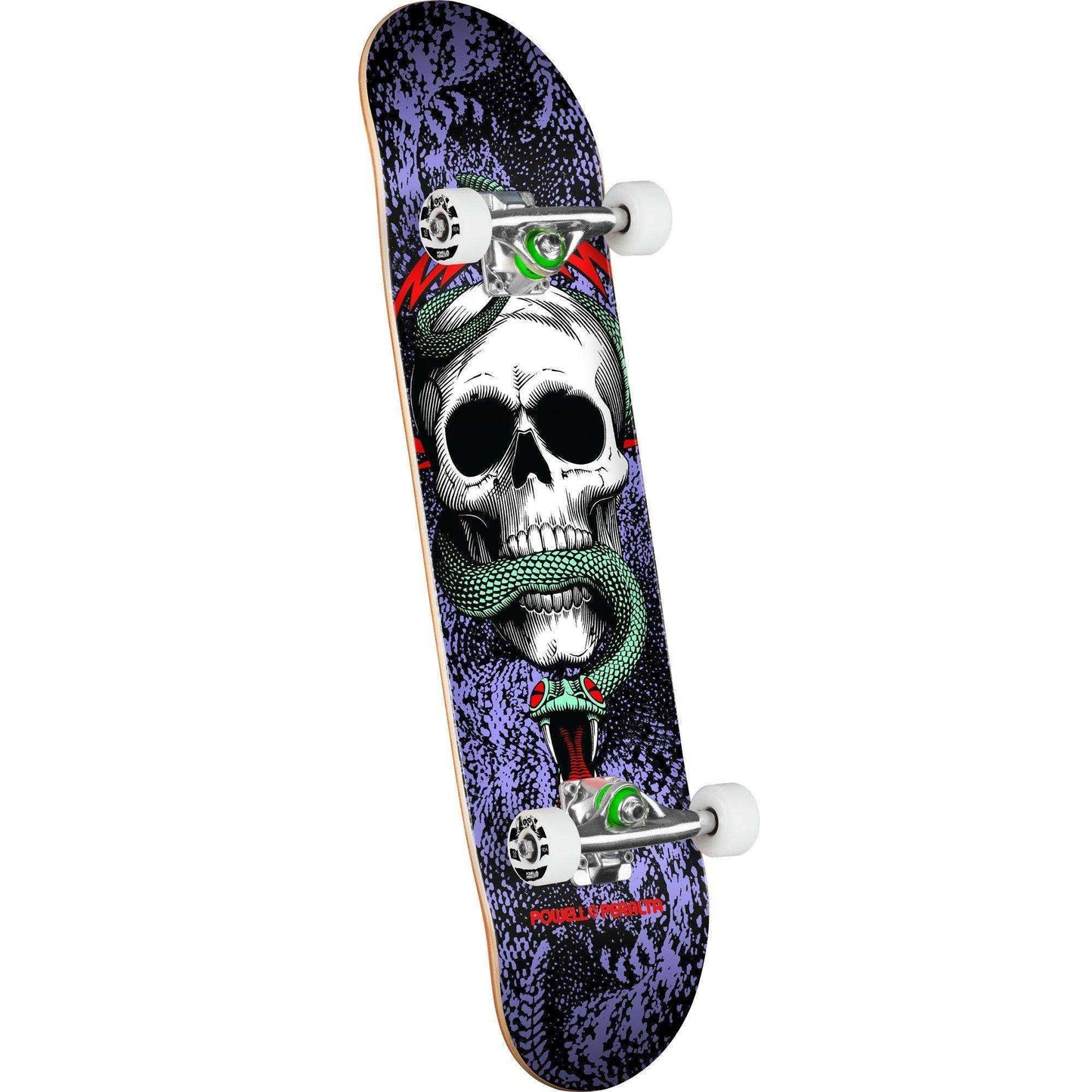 Powell Peralta Skull & Snake Birch Skateboard Complete - 7.75″ Black/Purple - Skoutley Outdoors LLC