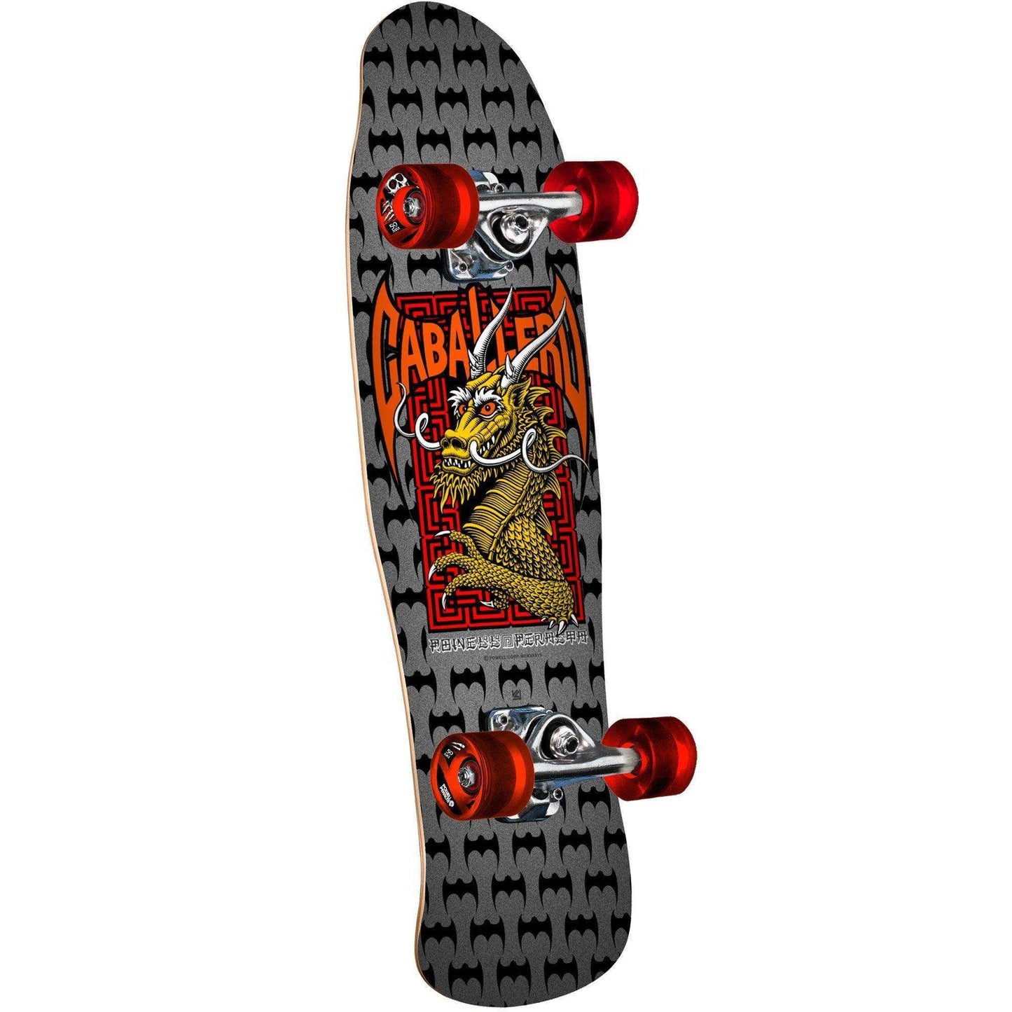 Powell Peralta Mini Cab Dragon Birch Skateboard Complete - 8.0″ Silver - Skoutley Outdoors LLC