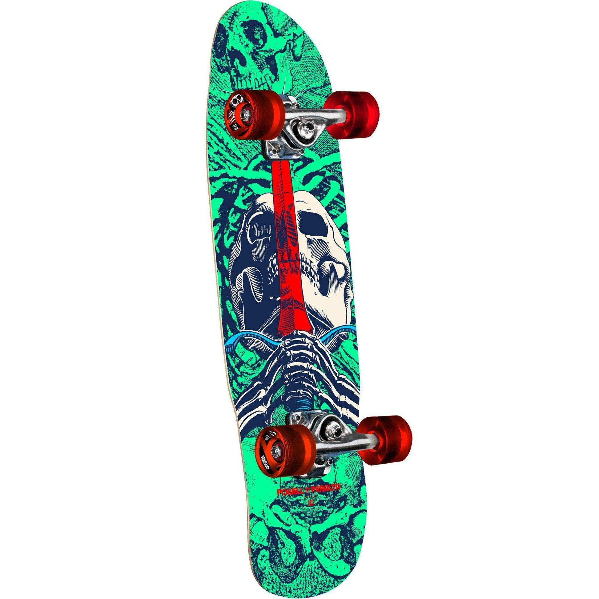 Powell Peralta Skull & Sword Birch Skateboard Complete - 8.0″ Mint/Navy - Skoutley Outdoors LLC