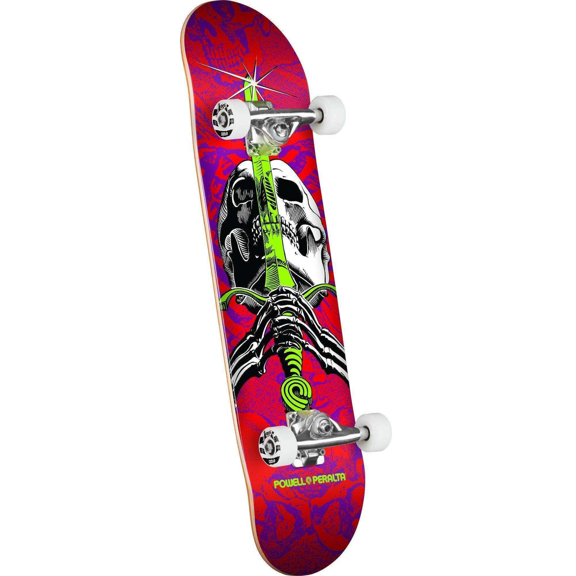 Powell Peralta Skull & Sword Birch Skateboard Complete - 8.0″ Red/Purple - Skoutley Outdoors LLC