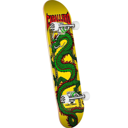 Powell Peralta Cab Chinese Dragon Birch Skateboard Complete - 7.5″ Yellow - Skoutley Outdoors LLC