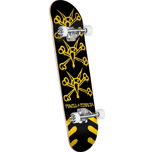 Powell Peralta Vato Rats Birch Skateboard Complete - 8″ Black/Yellow - Skoutley Outdoors LLC