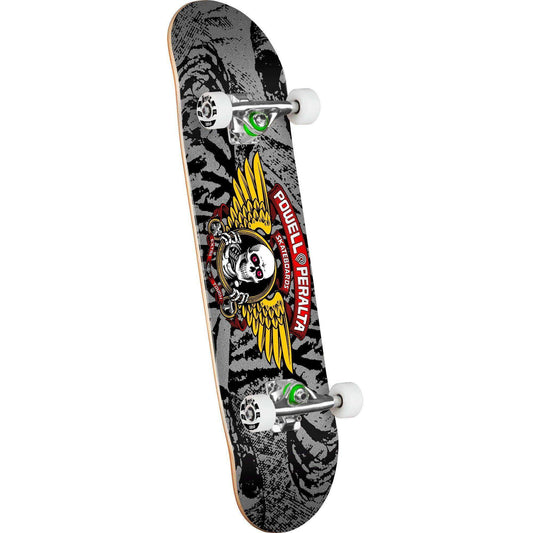 Powell Peralta Winged Ripper Birch Skateboard Complete - 7.0″ Black/Silver - Skoutley Outdoors LLC