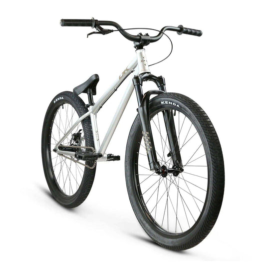 DK Lunex 26″ Complete Dirt Jumper Bike - Silver - Skoutley Outdoors LLC