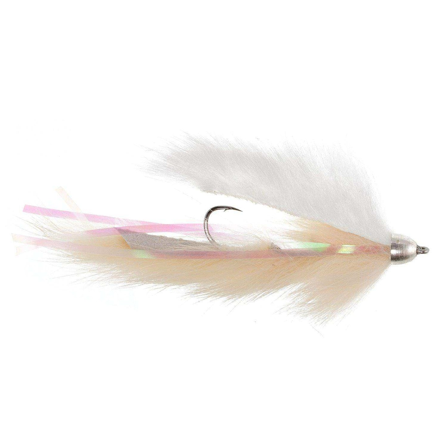 Dolly Llama Stinger Streamer Flies - 3 Flesh and Cream Steelhead Trout Alaska Fly Fishing Flies - Hook Size 4 - Skoutley Outdoors LLC