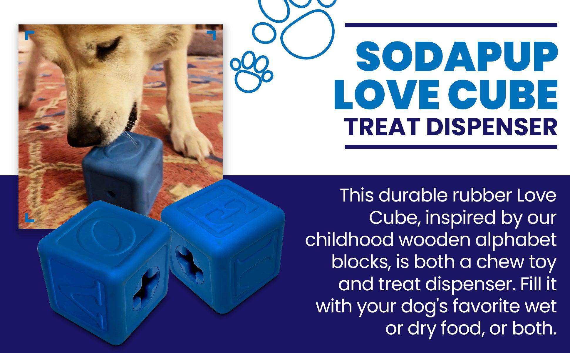 Love Cube eDispenser Durable Rubber Chew Toy & Treat Dispenser - Skoutley Outdoors LLC