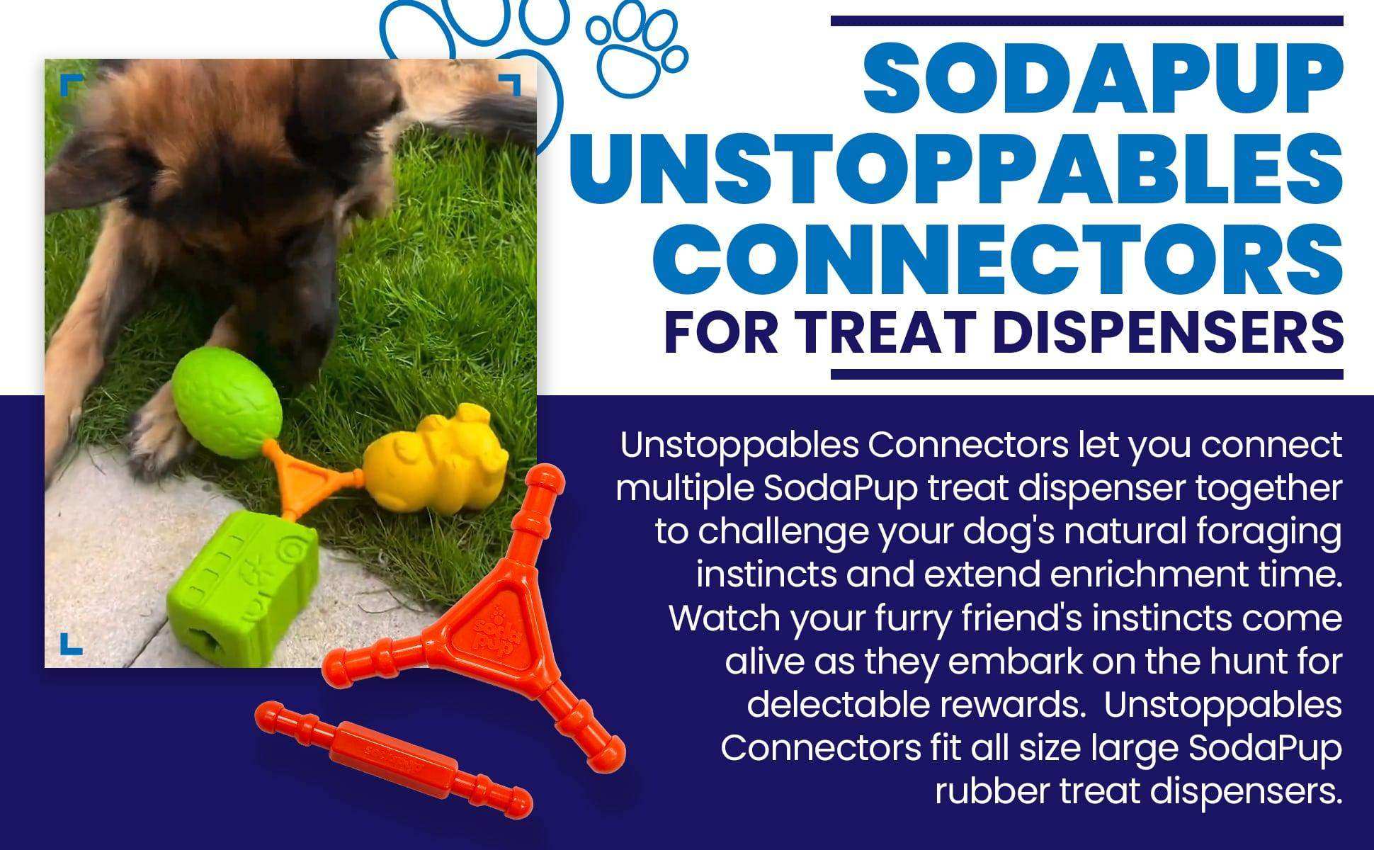 Unstoppables Connectors for SodaPup Rubber Treat Dispensers - 2 Pack - Skoutley Outdoors LLC