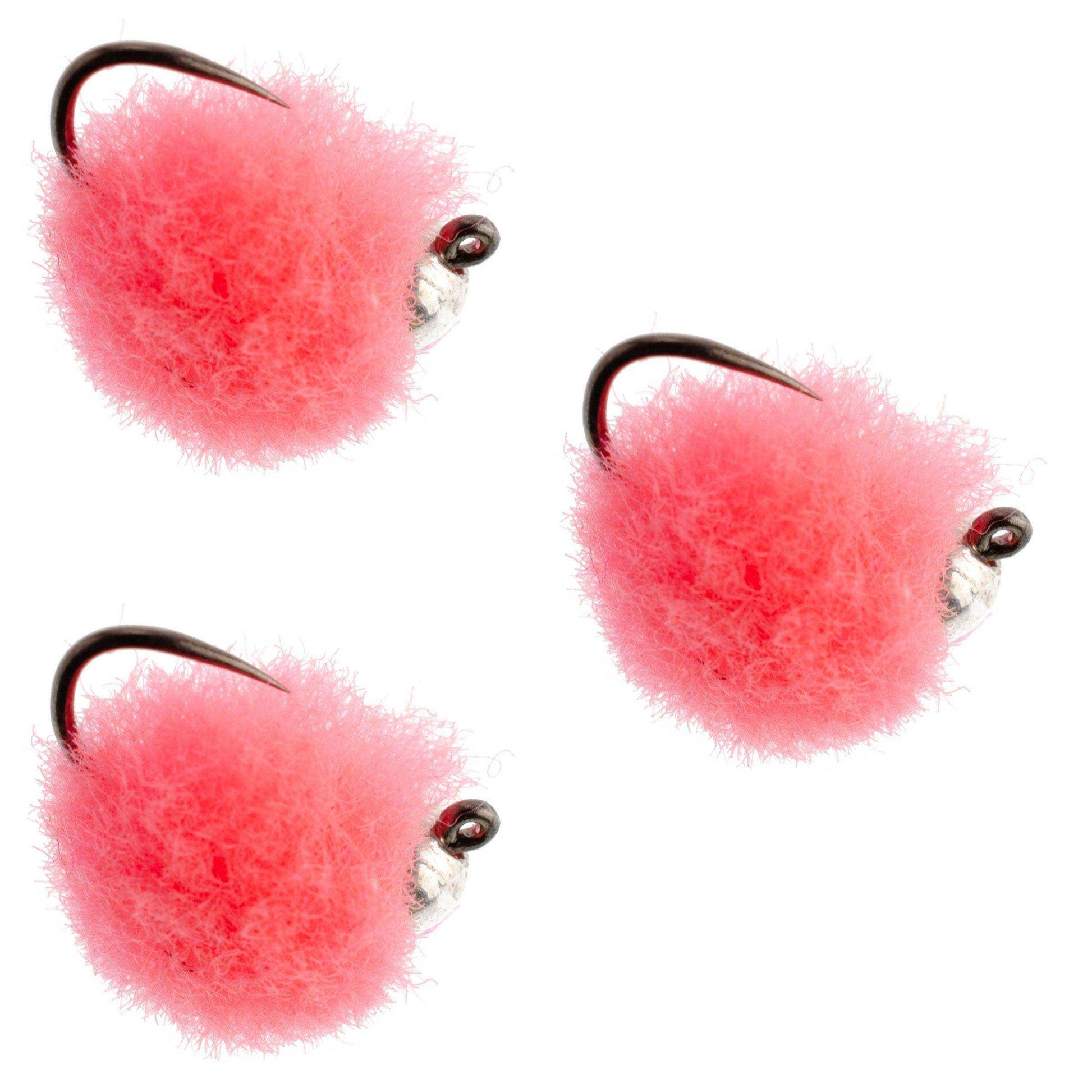 3 Pack Tungsten Bead Tactical Euro Jig Egg Barbless Czech Nymph Fly - Size 16 - Skoutley Outdoors LLC