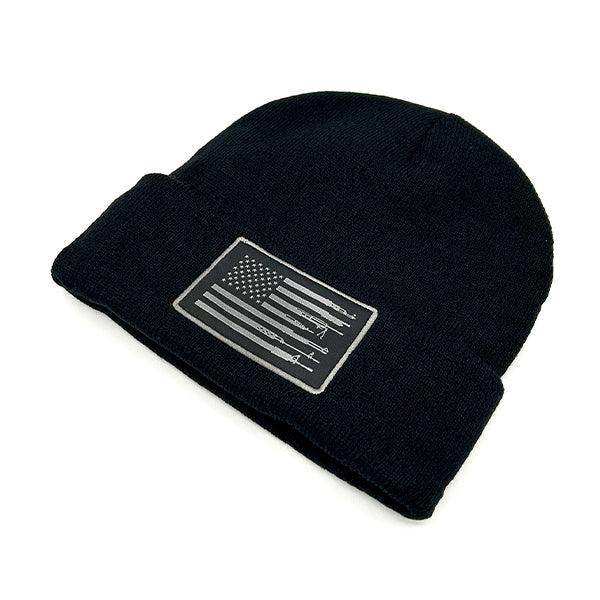 Firearm Flag Beanie Woven Patch Beanie - Skoutley Outdoors LLC