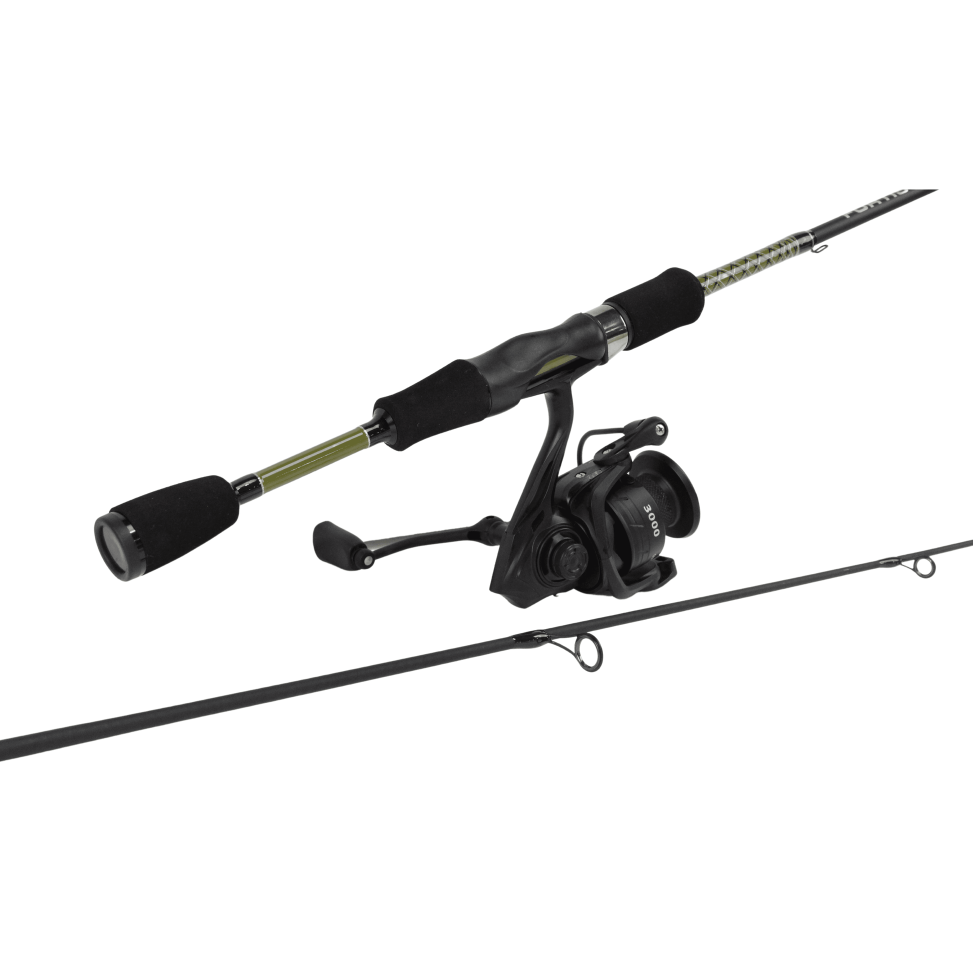 5'6" Light Action Spinning Rod and Reel Package, 2 Piece Fiberglass/Graphite Spinning Rod |3000 Spinning Reel | FORTIS - Skoutley Outdoors LLC