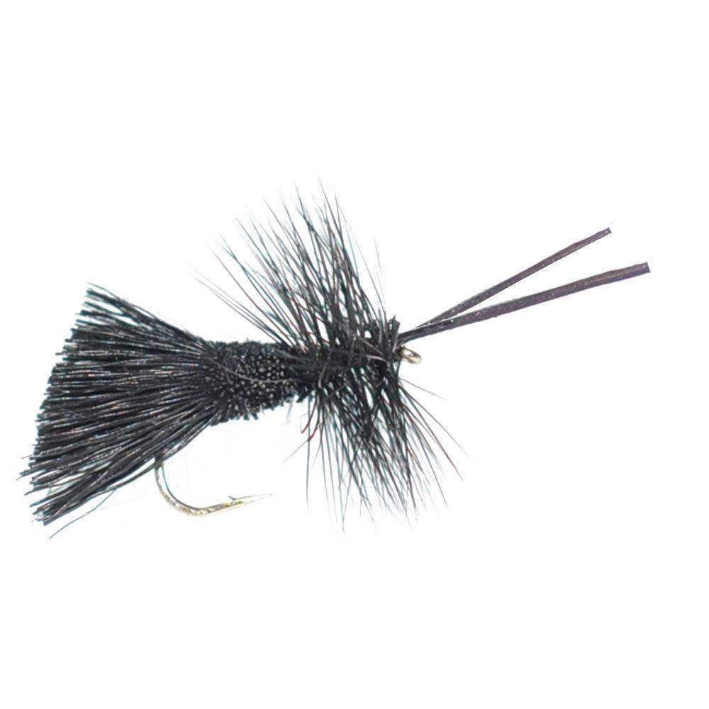 Goddard Caddis Black Dry Fly - 6 Flies Hook Size 12 - Skoutley Outdoors LLC