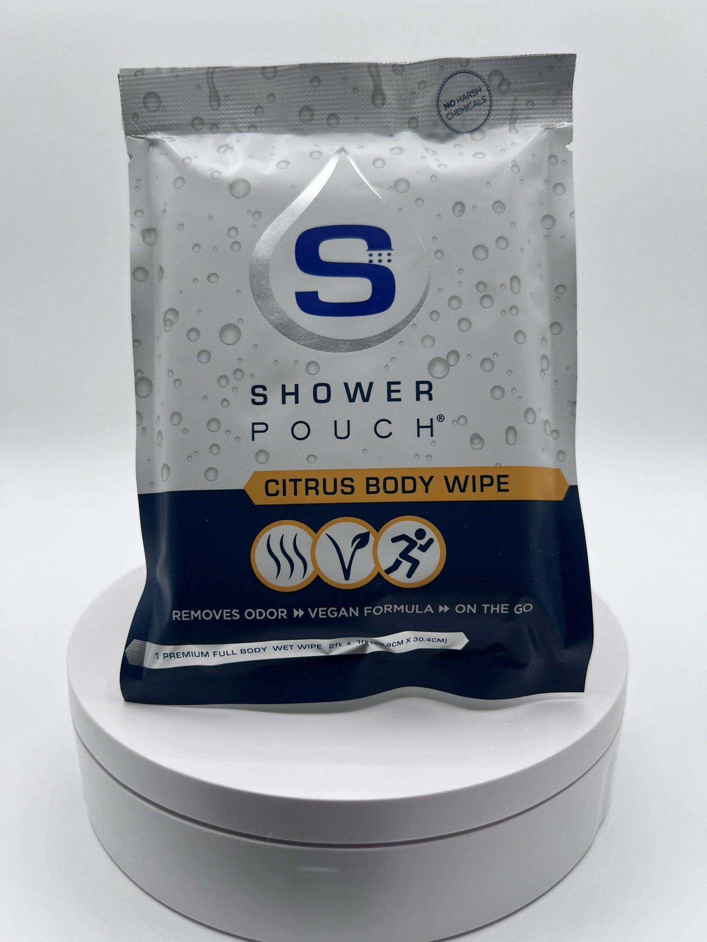 10-pack Shower Pouch XL (2' x 1') Body Wipes - Skoutley Outdoors LLC