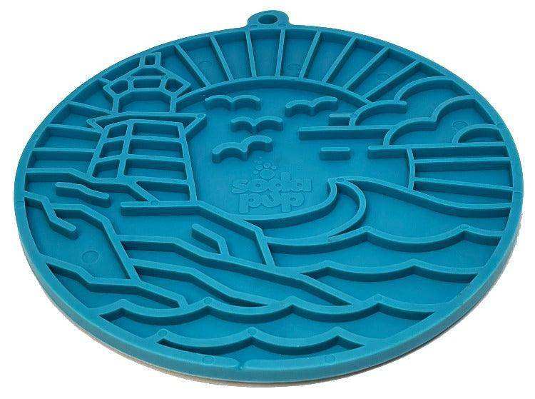 Lighthouse eMat Enrichment Lick Mat With Suction Cups - Skoutley Outdoors LLC