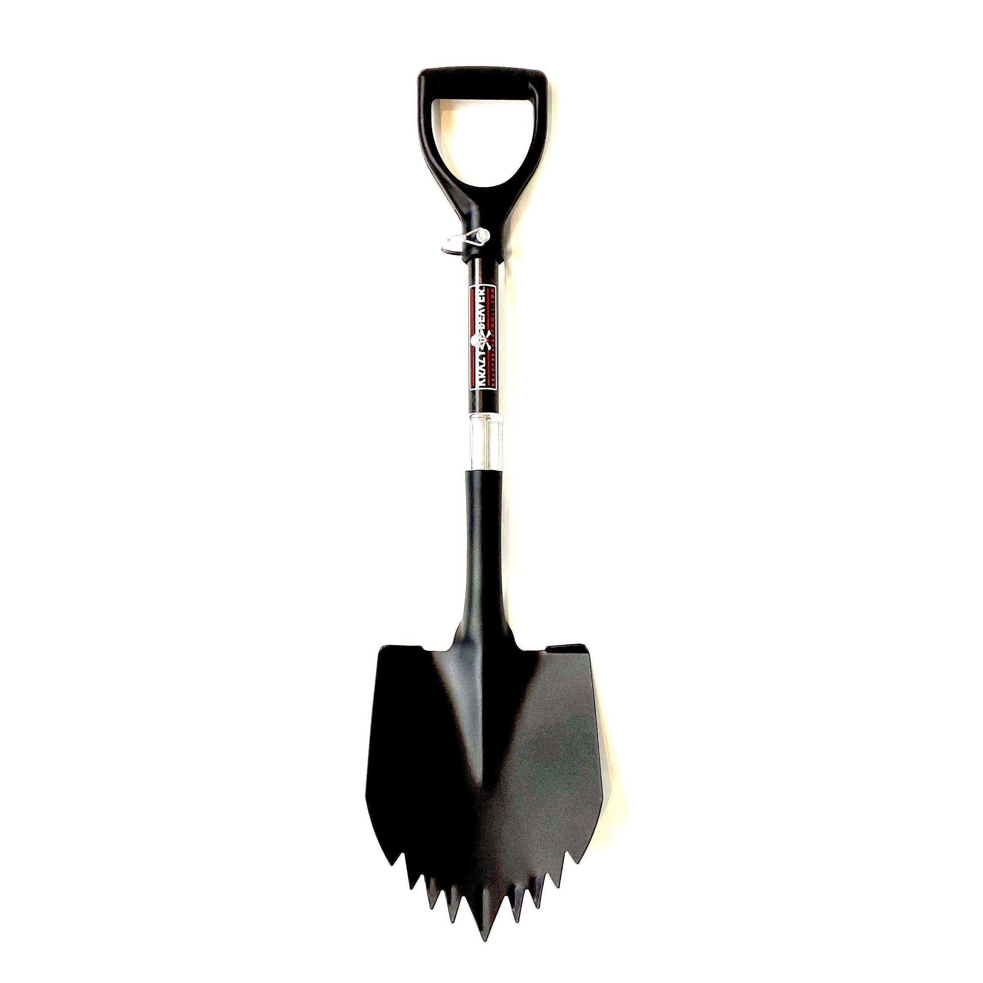 ATV / UTV Krazy Beaver Shorty Shovel (Textured Black Head / Black Handle) - Skoutley Outdoors LLC