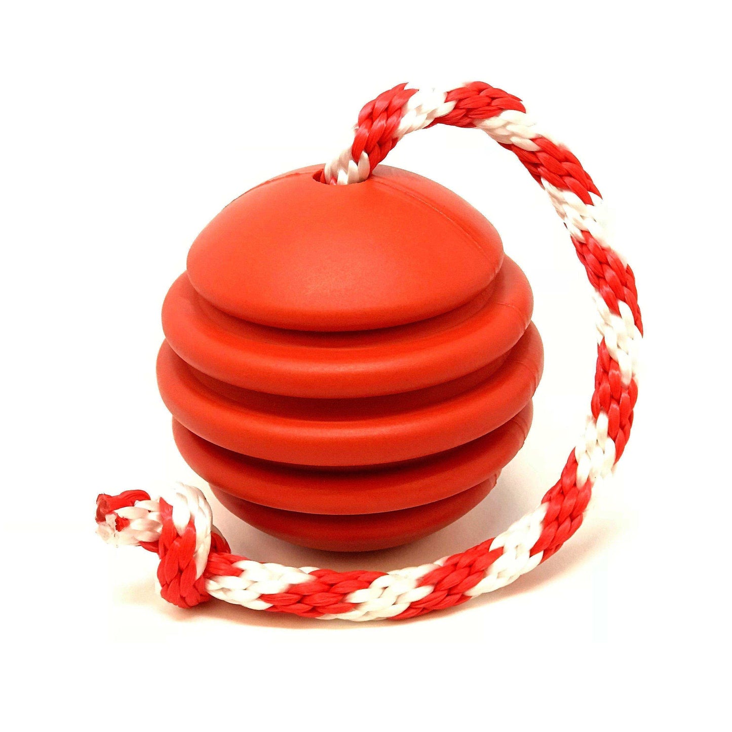 USA-K9 Stars and Stripes Ultra-Durable Durable Rubber Chew Toy, Reward Toy, Tug Toy, and Retrieving Toy - Red - Skoutley Outdoors LLC