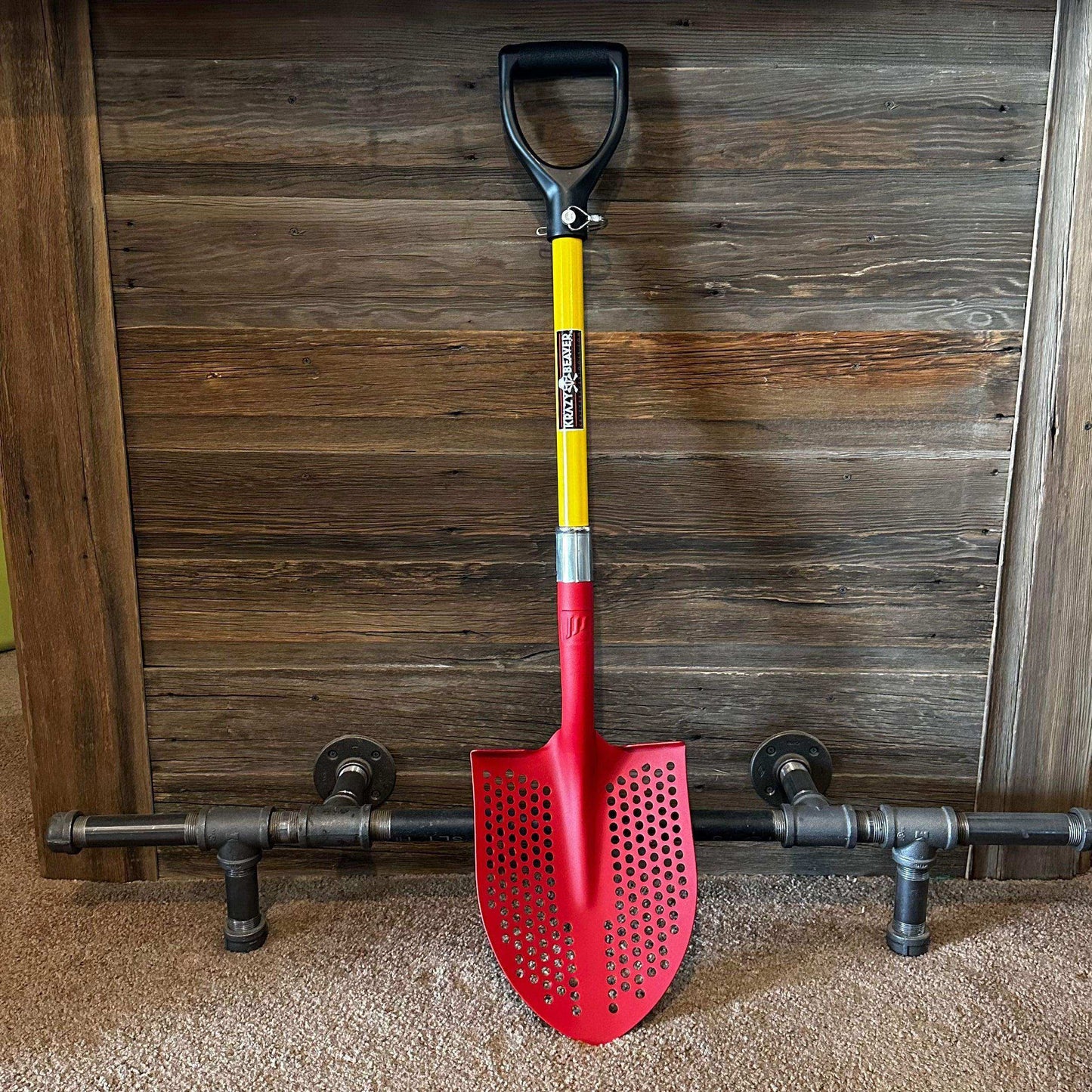 Krazy Beaver Mud Shovel (Red / Yellow) - Skoutley Outdoors LLC