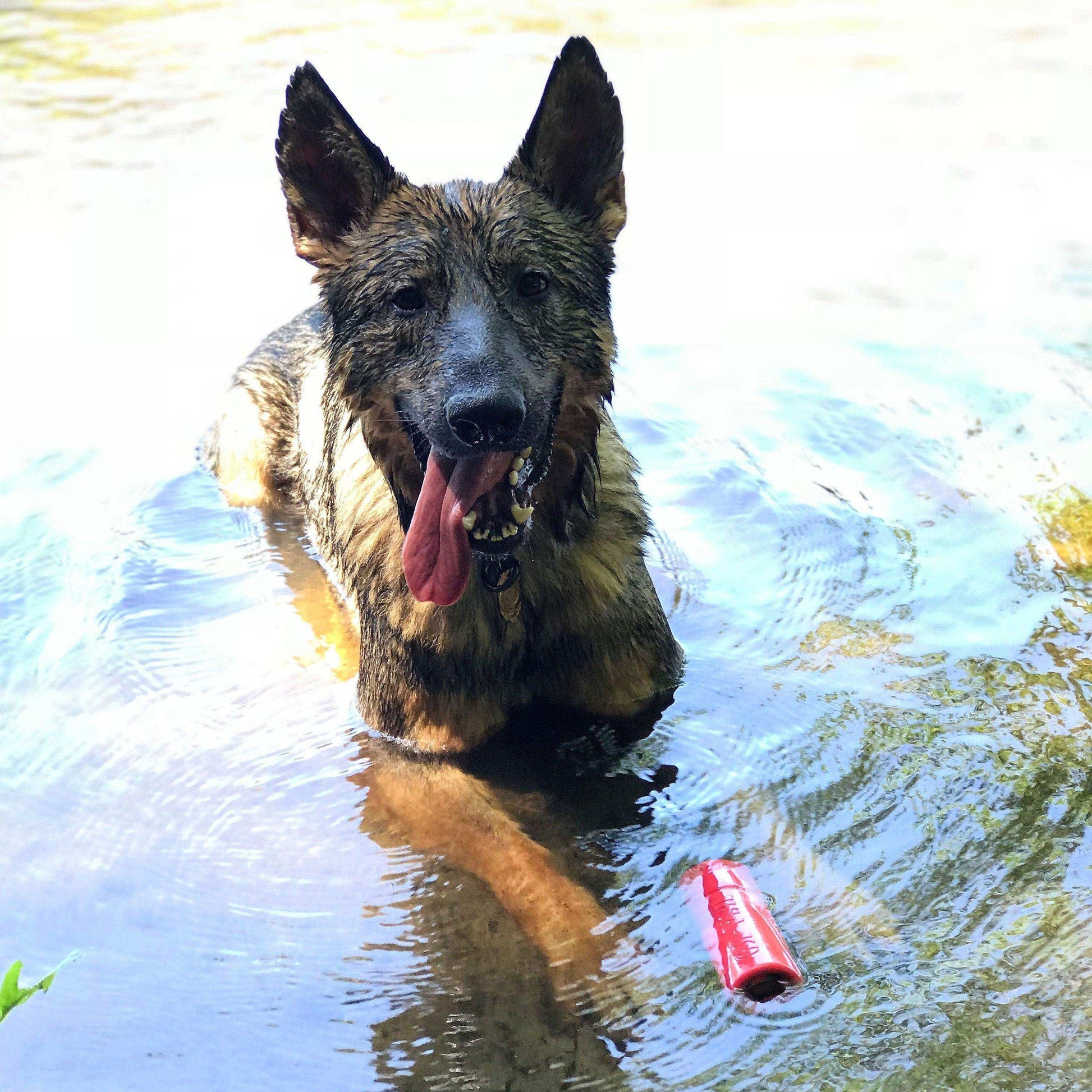 USA-K9 Firecracker Durable Rubber Floating Training Dummy - Large - Red - Skoutley Outdoors LLC