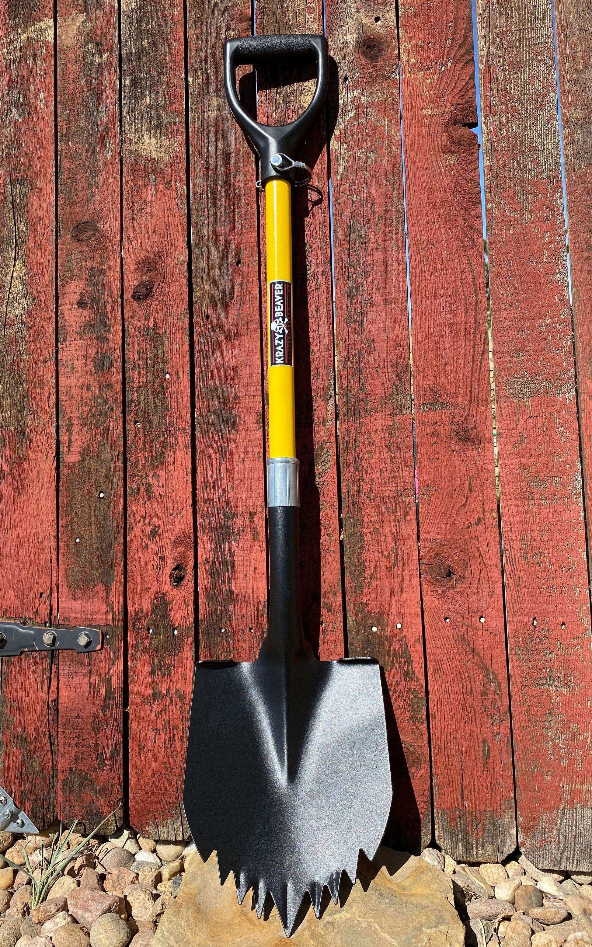 Krazy Beaver Shovel (Black Textured Head / Yellow Handle 45635) - Skoutley Outdoors LLC