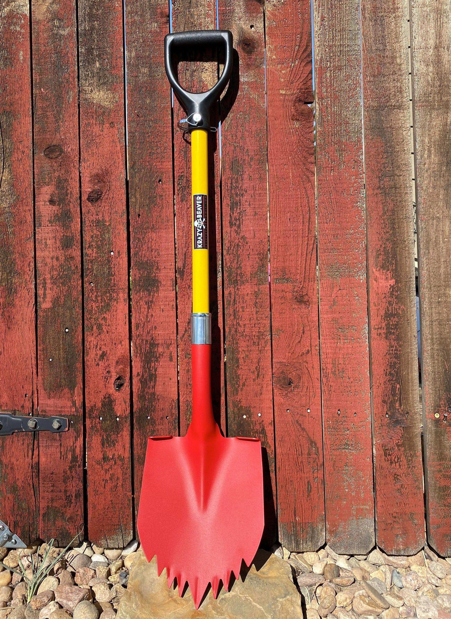 Krazy Beaver Shovel (Textured Red Head / Yellow Handle 45637) - Skoutley Outdoors LLC