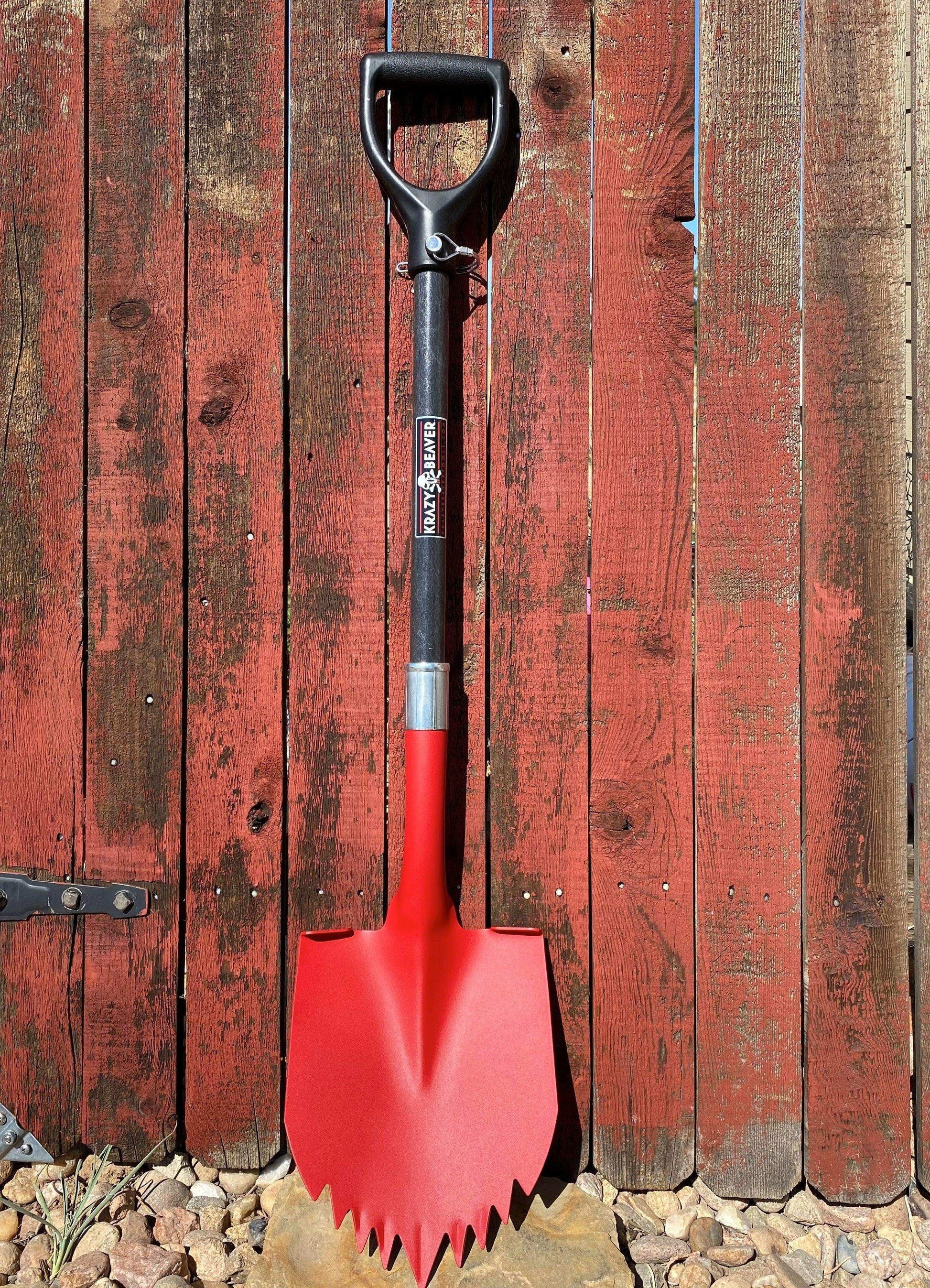 Krazy Beaver Shovel (Textured Red Head / Black Handle 45636) - Skoutley Outdoors LLC