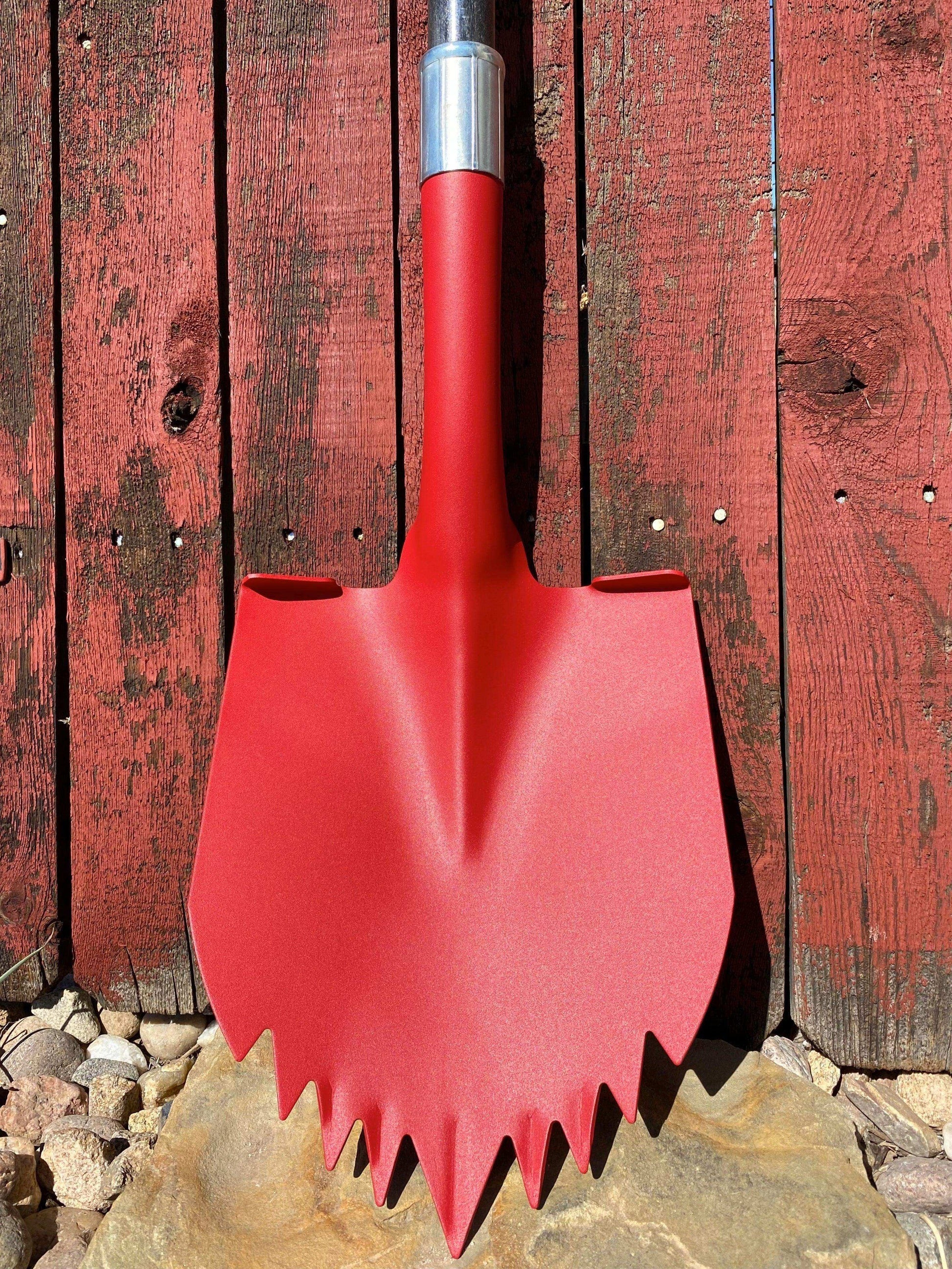 Krazy Beaver Shovel XL (Red Textured Head / Black Handle) - Skoutley Outdoors LLC