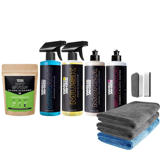 WASH&WHIPS Interior Car Detailing Kit - $95 Value - Skoutley Outdoors LLC