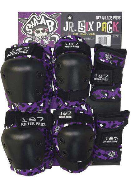 187 Killer Pads 6-Pack Junior Pad Set Combo - Staab Purple/Black - Skoutley Outdoors LLC