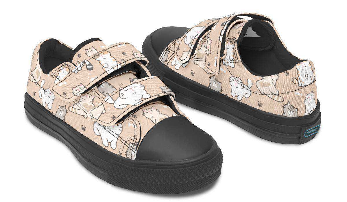 Kids Shoes Low Tops Cats - Skoutley Outdoors LLC