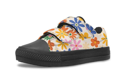 Kids Shoes Low Tops Colorful Flowers - Skoutley Outdoors LLC