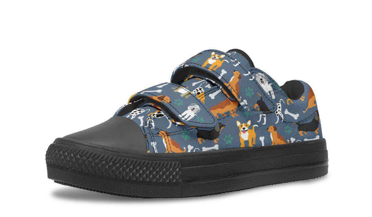 Kids Shoes Low Tops Cute Dogs - Skoutley Outdoors LLC