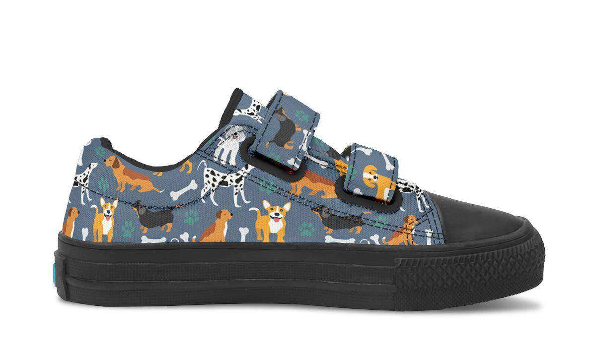 Kids Shoes Low Tops Cute Dogs - Skoutley Outdoors LLC