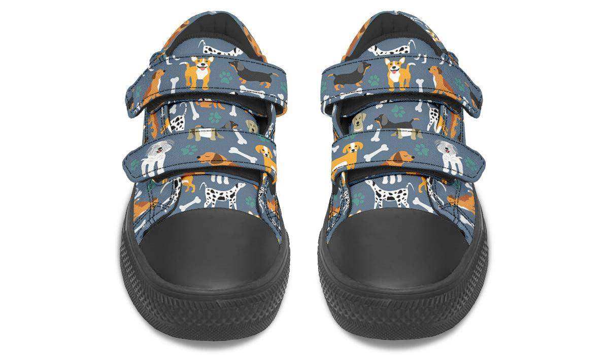 Kids Shoes Low Tops Cute Dogs - Skoutley Outdoors LLC