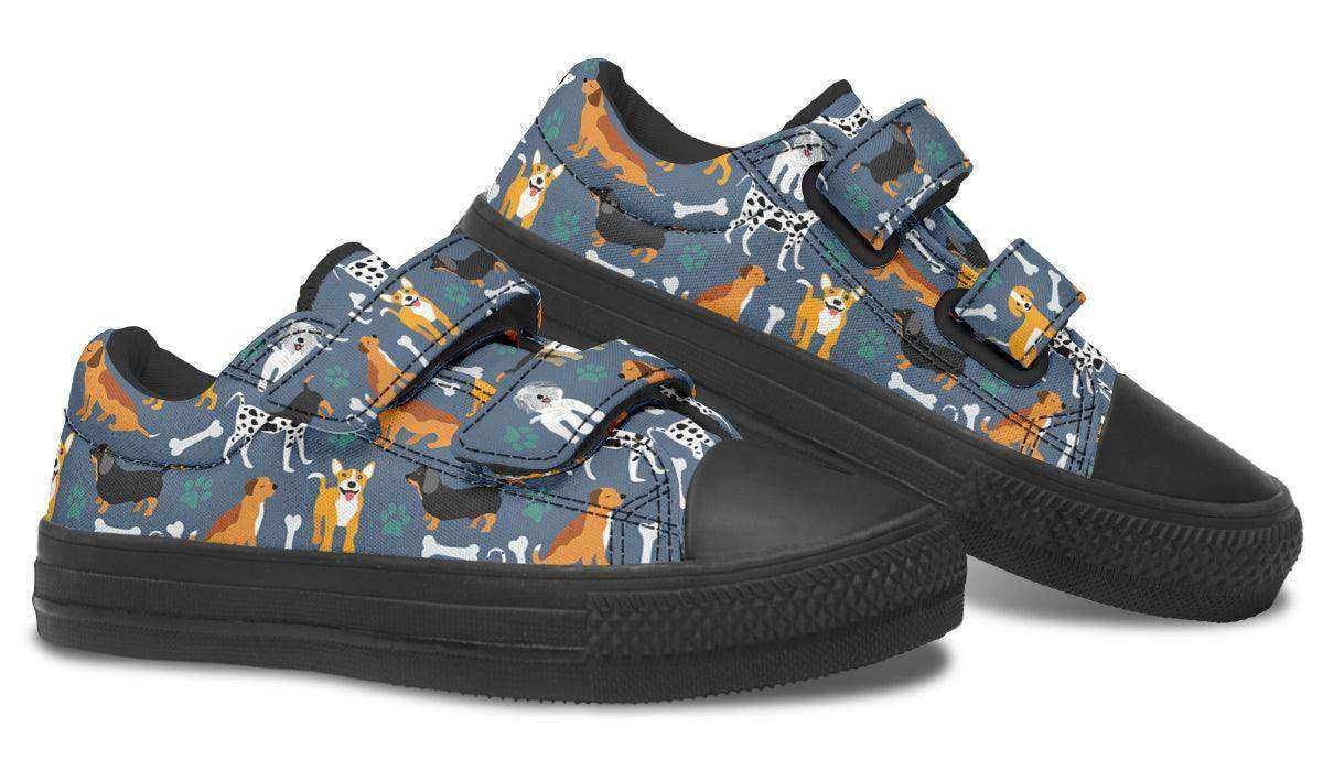 Kids Shoes Low Tops Cute Dogs - Skoutley Outdoors LLC