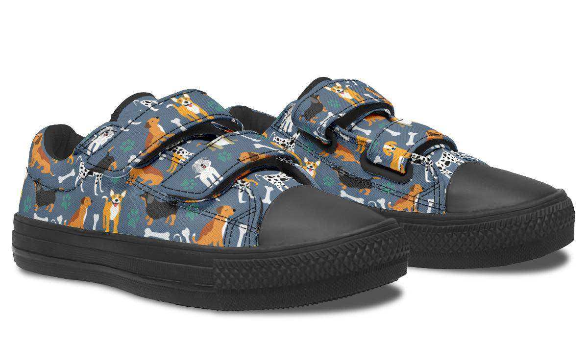 Kids Shoes Low Tops Cute Dogs - Skoutley Outdoors LLC