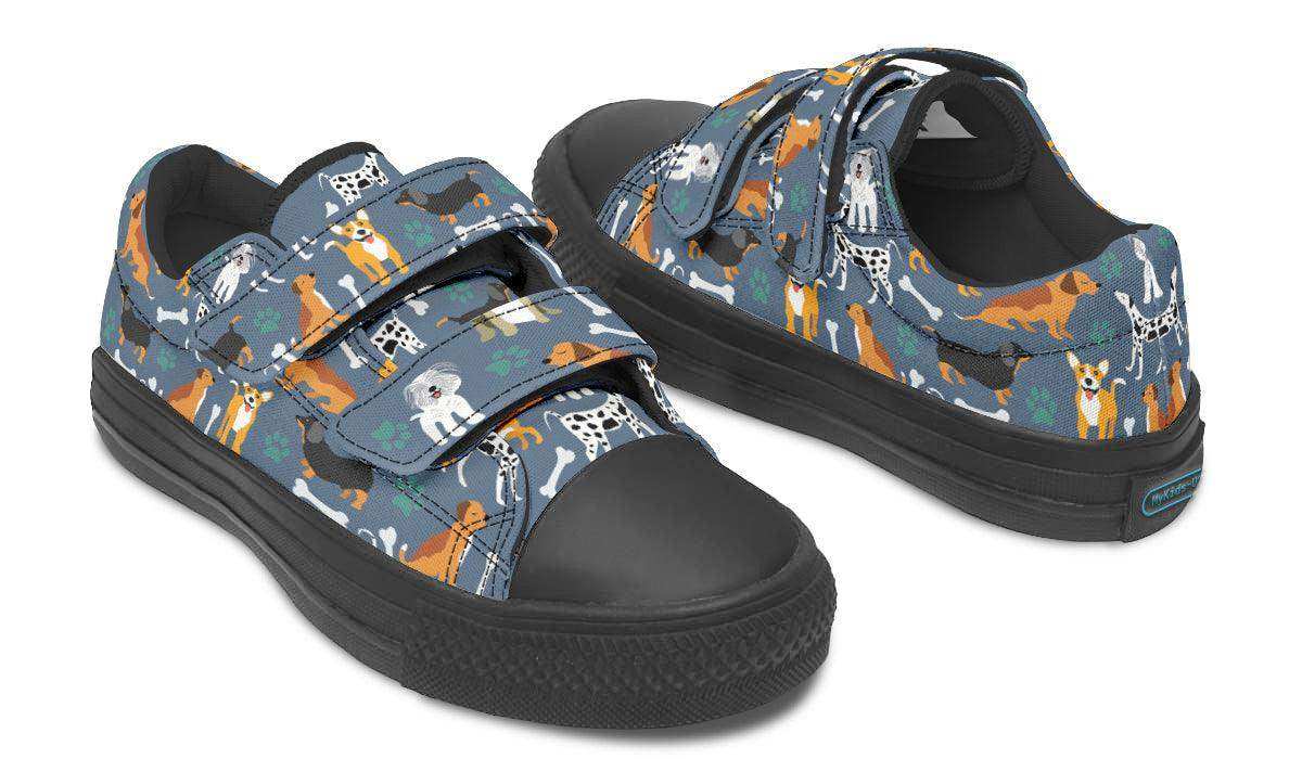 Kids Shoes Low Tops Cute Dogs - Skoutley Outdoors LLC