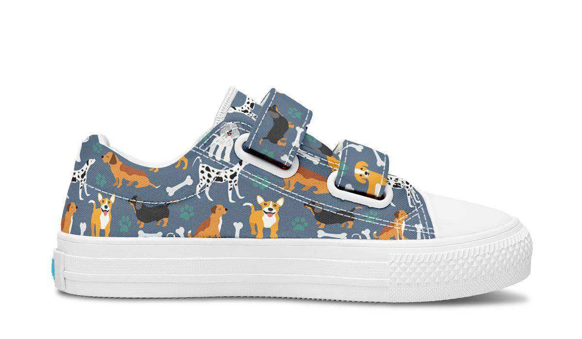 Kids Shoes Low Tops Cute Dogs - Skoutley Outdoors LLC