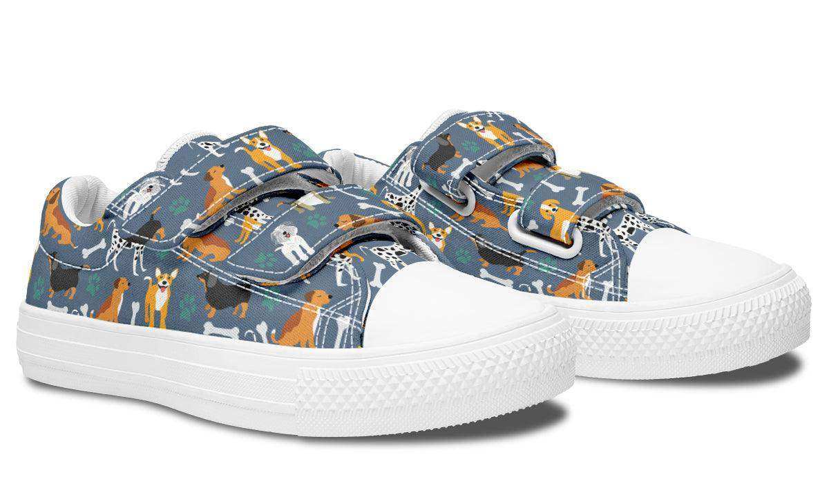 Kids Shoes Low Tops Cute Dogs - Skoutley Outdoors LLC