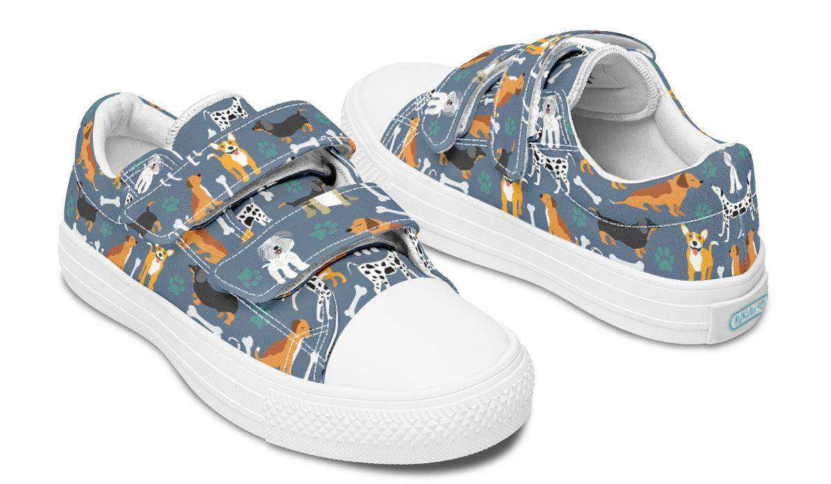 Kids Shoes Low Tops Cute Dogs - Skoutley Outdoors LLC